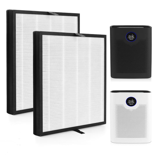 VNIUP® H14 HEPA Air Purifier Filter Replacement for ZQA-8000A, 2200sq.ft Coverage