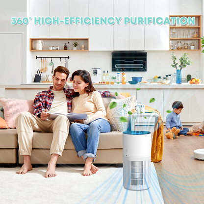 VNIUP® ZQA-6000A Air Purifier with PM2.5 Sensor, Filters Pet Hair, Odors, Dust, Smoke and Pollen