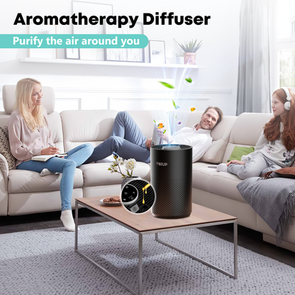Purificadores de aire VINUP® para dormitorios y casas grandes de hasta 1095 pies cuadrados, purificador de aire H14 True HEPA con modo de suspensión