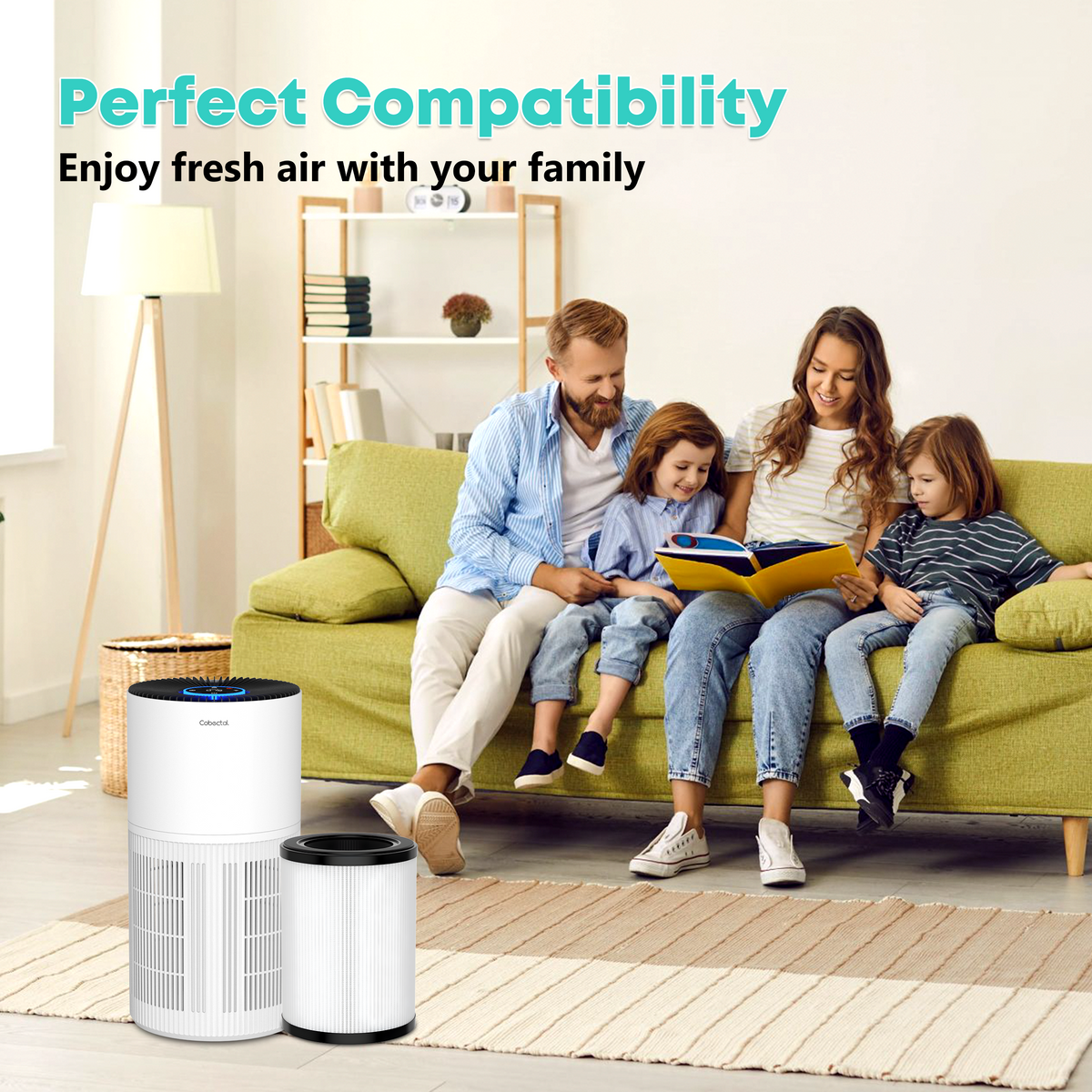 VNIUP® H14 HEPA Filter 3-Stage Filtration Odors, Dust, Pollen, Smoke