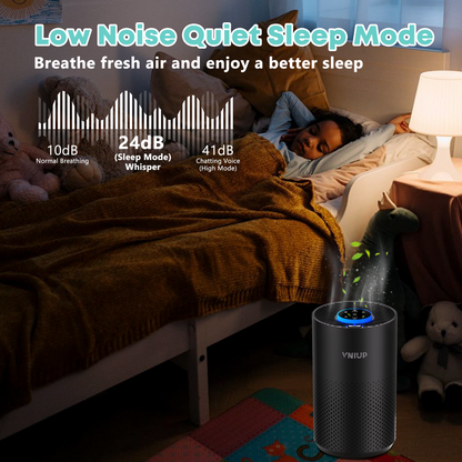 Purificadores de aire VINUP® para dormitorios y casas grandes de hasta 1095 pies cuadrados, purificador de aire H14 True HEPA con modo de suspensión
